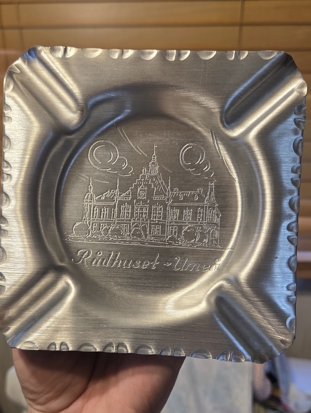 Vintage Souvenier Ashtray - Umea Sweden By PB Norge